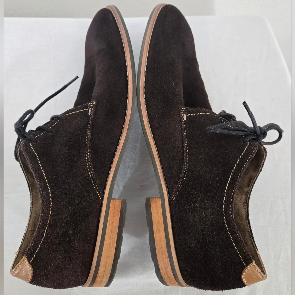 STEVE MADDEN P-Elvin Brown Suede Oxford Shoe Classic Work Casual, size 11